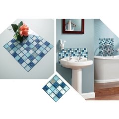 Papel de parede adesivo de mosaico 10cm, 20 peças, impermeável, adesivo de banheiro, cozinha, resistente à óleo - Dr. Brauch