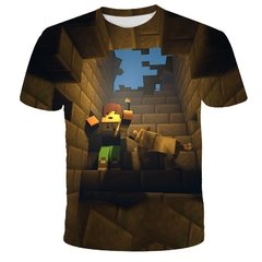 Minecraft 2022 nova camisa do jogo meu mundo crianças camiseta meninos 3d impressão verão respirável camisa 4-14 anos de idade camiseta kawaii zombie camisa - comprar online