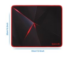 Mouse pad para jogos redragon capricorn p012, 330x260x3mm, cor sólida, com trava de borda - comprar online