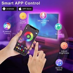 Rgb 5050 luzes de tira led bluetooth app controle usb 5v fita led fita flexível diodo para sala decoração tv backlight na internet