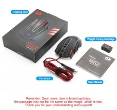 Redragon legend m990 usb wired rgb gaming mouse 24000 dpi 24 botões programável jogo ratos backlight ergonômico computador portátil - loja online