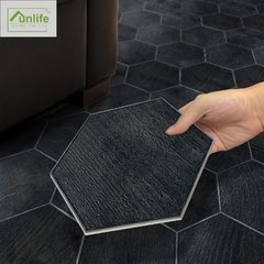 Funlife®Engrossar hexágono piso adesivos de parede auto-adesivo impermeável decoração da cozinha do banheiro anti-deslizamento adesivos à terra