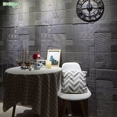 Imagem do Papel de parede acústico em espuma 3d, 1 peça, à prova d'água, adesivo, decoração para a cama, sala de estar, casa, padrão geométrico europeu