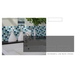 Papel de parede adesivo de mosaico 10cm, 20 peças, impermeável, adesivo de banheiro, cozinha, resistente à óleo - comprar online