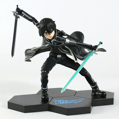 Fighting Climax Sword Art Online Figura PVC, Kazuto Kirito, modelo colecionável