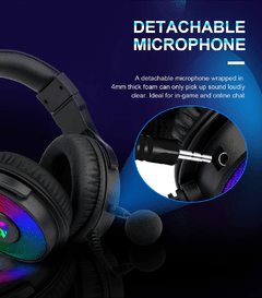 Redragon-fone de ouvido pandora h350 rgb iluminado, fones de ouvido para jogos, com som surround usb 7.1, microfone - loja online