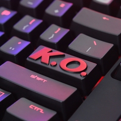 Artisan Zinc Alu Alloy Custom Metal Digite Keycaps, KO Jogo, R4 Altura, Requinta - loja online