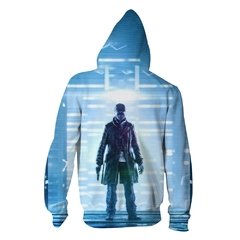 Watch Dogs 2021 nova chegada vapor ubisoft ent jogo assista cães dedsec impressão digital 3d zíper camisola do hoodie traje de manga longa unisex