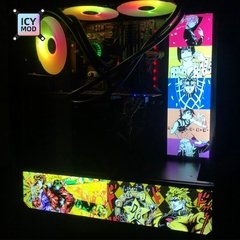 Infinito painel rgb infinito estéreo 3d pc caso placa de iluminação decoração personalizada gpu backplate lianli placa dianteira 12v/5v aura mod na internet