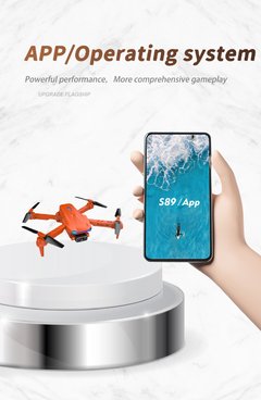 2022 novo mini zangão s89 pro 4k profesional hd câmera dupla wifi fpv drone altura preservação rc helicópteros dron quadcopter brinquedos VS drones kf102 F10 F9 F11pro2 l900 4k pro - comprar online