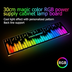 Imagem do Coolmoon rgb placa de luz suporte quadro led power painel emissor de luz lateral