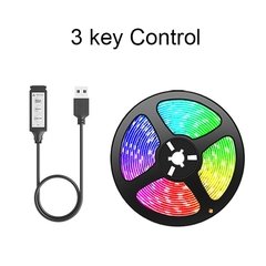 Imagem do Rgb 5050 luzes de tira led bluetooth app controle usb 5v fita led fita flexível diodo para sala decoração tv backlight