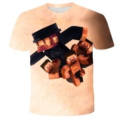 Minecraft 2022 nova camisa do jogo meu mundo crianças camiseta meninos 3d impressão verão respirável camisa 4-14 anos de idade camiseta kawaii zombie camisa