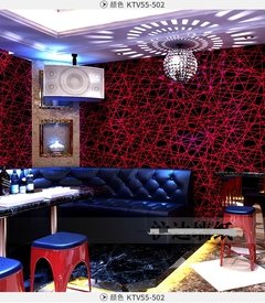 Ktv papel de parede cobrindo 3d estéreo música barra decoração sala linhas seda amarelo azul vermelho preto rosa roxo na internet