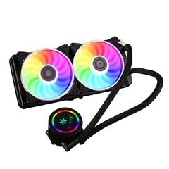 Kllisre cpu ventilador de refrigeração água refrigerador ventilador rgb para intel lga 1150 1151 1155 1200 1366 2011 amd am3 am4 líquido radiador - Dr. Brauch