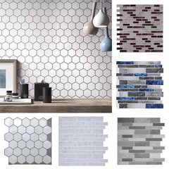 Adesivo hexágono 3d de parede, adesivo decorativo para cozinha, banheiro e casa, mosaico de cristal