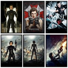 Resident evil movie poster simples e moderno dormitório decoração de parede quadros emoldurados - comprar online