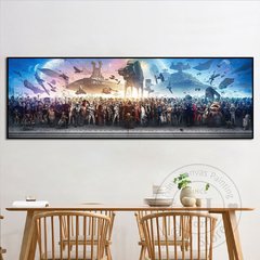 Marvel clássico moive spiderman star war todos os personagens poster disney darth vader pintura em tela imagem da parede para a decoração do quarto - comprar online