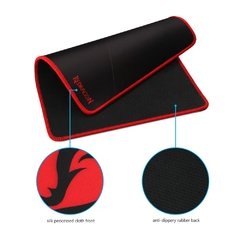 Mouse pad para jogos redragon capricorn p012, 330x260x3mm, cor sólida, com trava de borda