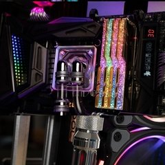 Guia de luz de memória ram, mod para habilidade g trident z, neo rgb, mudança para a série real, melhora a transmitância de luz na internet