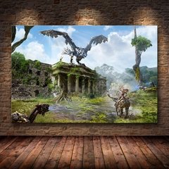 Horizonte zero dawn cartaz do jogo arte da parede cartazes e cópias quadros decorativos pintura em tela para sala de estar decoração casa - Dr. Brauch