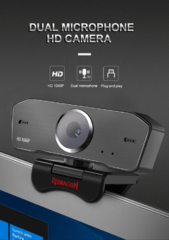 REDRAGON GW800 HITMAN USB HD Webcam Microfone embutido Smart 1920 X 1080P 30fps Câmera Web para jogos de PC para laptops de mesa na internet