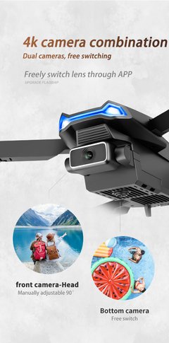 2022 novo mini zangão s89 pro 4k profesional hd câmera dupla wifi fpv drone altura preservação rc helicópteros dron quadcopter brinquedos VS drones kf102 F10 F9 F11pro2 l900 4k pro - loja online