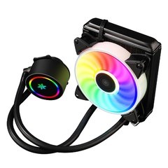 Kllisre cpu ventilador de refrigeração água refrigerador ventilador rgb para intel lga 1150 1151 1155 1200 1366 2011 amd am3 am4 líquido radiador na internet