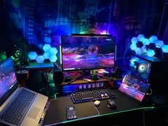 Lâmpada led hexagonal rgb, luminária led de parede com sensor tátil, rgbw, com favo de mel, luz noturna colorida, lâmpada modular usb