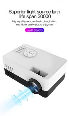 Salange j15 pro led mini projetor para o cinema em casa 480x360 pixels 1080p suportado hdmi-compatível usb áudio vídeo mini beamer