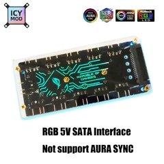 Rog rgb hub 1-10 1-6 divisor 5v 3pin sata fonte de alimentação painel de iluminação 12v 4pin convertor aura sincronização mobo refrigerador de água personalizado mod - Dr. Brauch