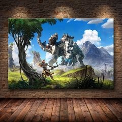 Horizonte zero dawn cartaz do jogo arte da parede cartazes e cópias quadros decorativos pintura em tela para sala de estar decoração casa