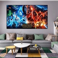 Pintura em tela de star wars pôster dos jedi, cavaleiro jedi, decoração para parede da casa do café, decoração nórdica, sala de estar, pintura de quadro