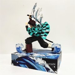 Imagem do Action figure de anime kamado tanjirou agatsuma zenitsu, personagens kimetsu no yaiba, brinquedos demônicos slayer, presentes de natal