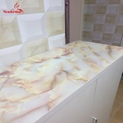 Papel de parede de pvc mármore, adesivo à prova d'água para decoração de banheiro e cozinha, para sala de estar e cozinha