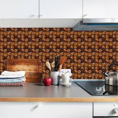 Adesivos de parede de mosaico de mármore, adesivos de parede plano 2d, capas impressas para cozinha, banheiro, descascar e vara, à prova d'água, mural de arte com 10 peças - comprar online