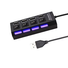 Usb 2.0 hub hub usb 2.0 multi usb divisor hub uso adaptador de energia 4/7 porto múltiplo expansor 2.0 hub usb com interruptor para pc - comprar online