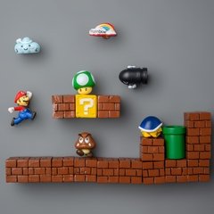 Super mario geladeira ímãs foto parede casa geladeiras decoração adesivo magnético conjunto cozinha casa decoração coleção presentes na internet