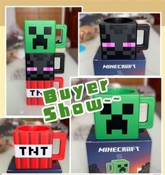 Minecraft Quente meu mundo do jogo em torno de canecas 230ml, endmen enderman, copos de coolie tnt, copos de água das crianças, presentes do feriado das crianças - loja online