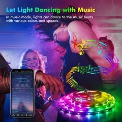 Rgb 5050 led luz de tira bluetooth app controle 5v usb fita led fita flexível diodo para tv backlight quarto decoração - Dr. Brauch