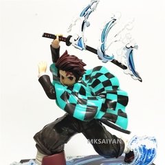 Action figure de anime kamado tanjirou agatsuma zenitsu, personagens kimetsu no yaiba, brinquedos demônicos slayer, presentes de natal - comprar online