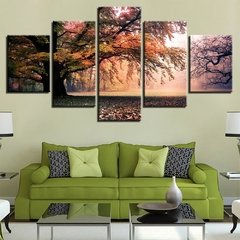 5 peças da arte da parede pintura lona paisagem poster lua modular fotos decoração para casa moderna sala de estar quarto quadro