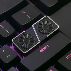 Artisan Zinc Alu Alloy Custom Metal Digite Keycaps, KO Jogo, R4 Altura, Requinta