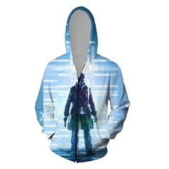 Watch Dogs 2021 nova chegada vapor ubisoft ent jogo assista cães dedsec impressão digital 3d zíper camisola do hoodie traje de manga longa unisex - comprar online