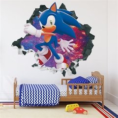 Adesivo de parede infantil do ouriço para decoração, arte dos desenhos animados para o quarto das crianças, sala de estar