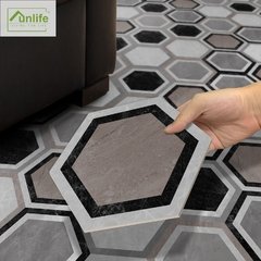 Funlife®Engrossar hexágono piso adesivos de parede auto-adesivo impermeável decoração da cozinha do banheiro anti-deslizamento adesivos à terra - comprar online