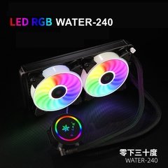 Kllisre cpu ventilador de refrigeração água refrigerador ventilador rgb para intel lga 1150 1151 1155 1200 1366 2011 amd am3 am4 líquido radiador - comprar online