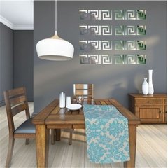 30 pçs 10*10cm/5*5cm linha da cintura espelho adesivo acrílico moderno diy casa decoração adesivos de parede para sala de crianças - comprar online