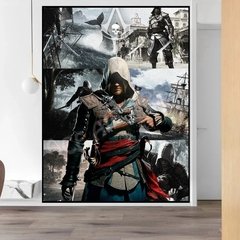 Imagem do 5d pintura de diamante mosaico arte cheia de strass kit de ponto cruz assassins creed artesanato presente decoração de casa