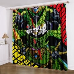 Likurb son goku kakarotto saiyan 3d impresso cortina blackout decoração para casa crianças adultos quarto sala de estar decoração casa